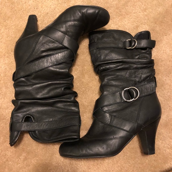 Steve Madden Shoes - Black Steve Madden Boots Genuine Leather Boots